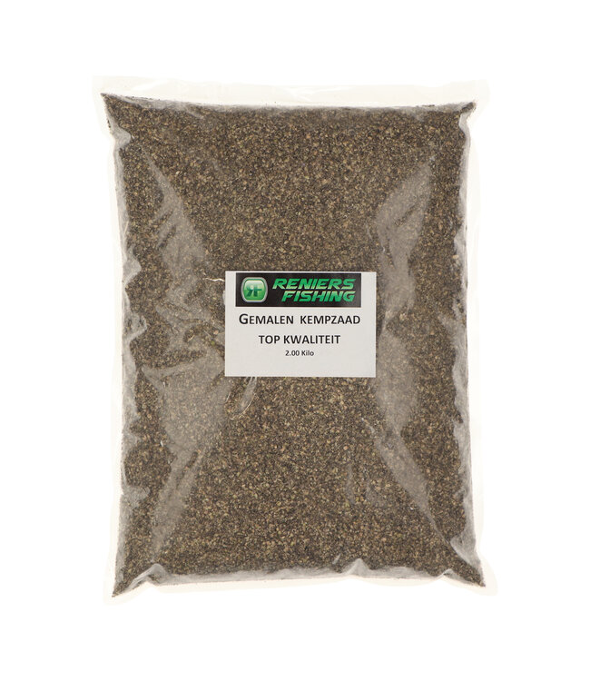 Reniers Fishing Frisch Gemahlener Hanf (Kemp) – öliges Additiv für Futter & Boilie-Mix 2 Kilo