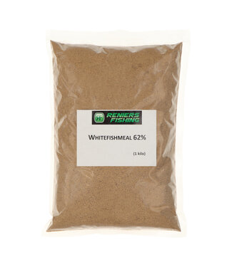 Reniers Fishing White Fishmeal 65% 1kg – Eiweißreiches Weißfischmehl für Boilies und Futtermixe