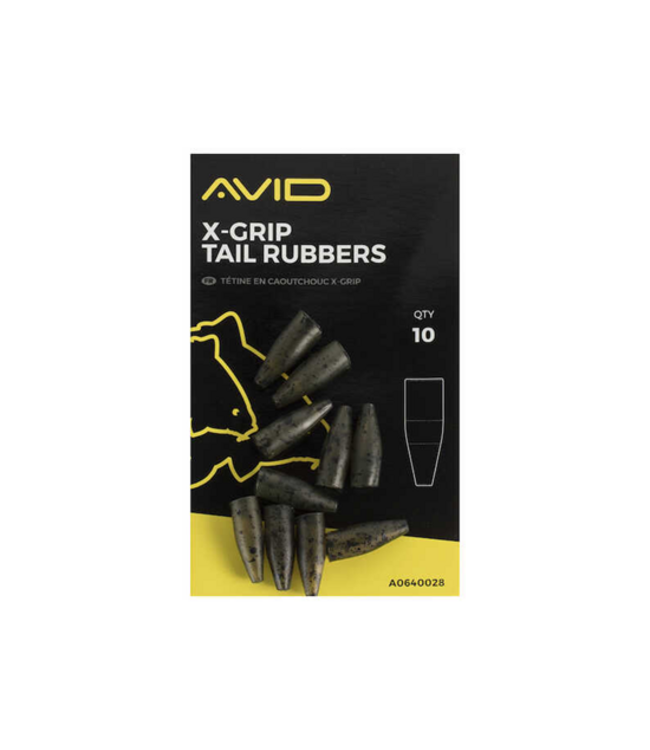Avid Carp Terminal Tackle X-Grip Tail Rubber (10 pcs)