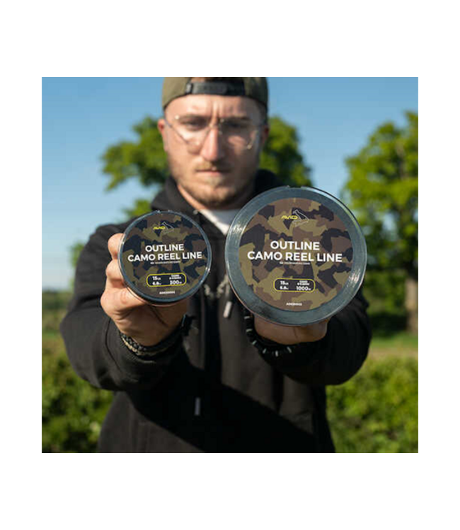 Avid Carp Outline Camo Reel Line (300m)