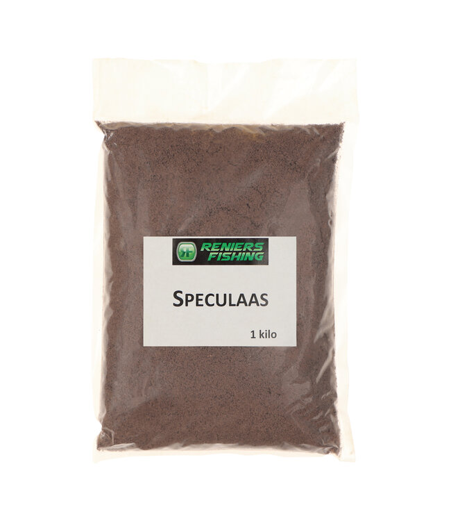 Reniers Fishing Speculaas 1 kg – Fijngemalen Kruidig Koekmeel voor Lokvoer, Method Mix, Kanaalvisserij en Zoete Voermixen