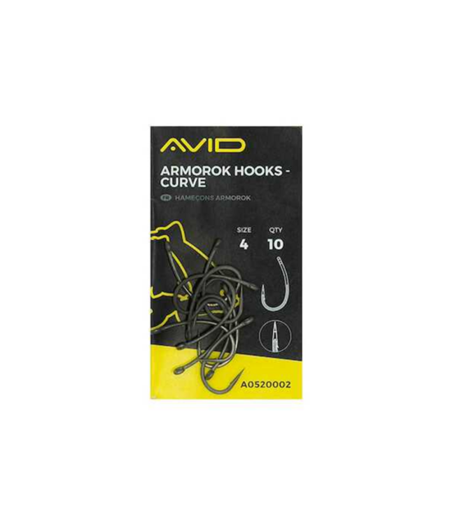 Avid Carp Armorok l'Hameçons - Curve Sans Ardillon (10 pcs)