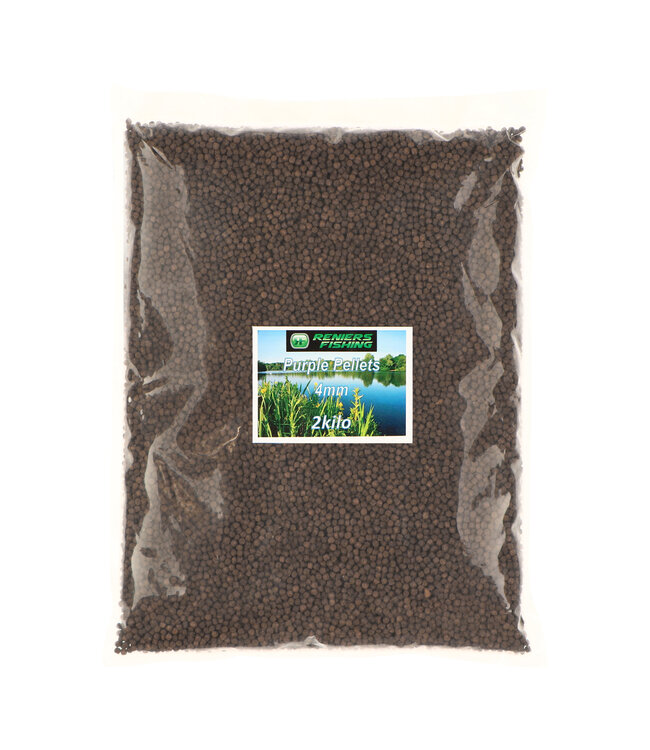 Reniers Fishing Purple Pellets 2kg – Pellets Carp Extrudé pour Amorçage, Esche, Method Feeder et Pâte
