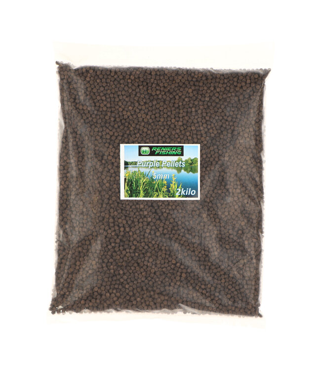 Reniers Fishing Purple Pellets 2kg – Pellets Carp Extrudé pour Amorçage, Esche, Method Feeder et Pâte