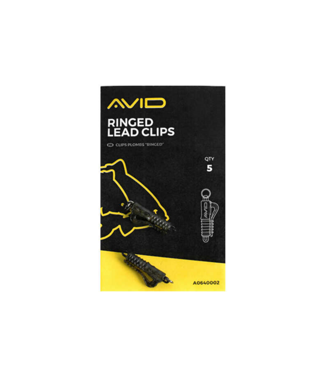 Avid Carp Terminal Tackle Ringed Lead Clip (5 pcs)