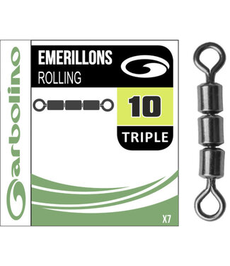 Garbolino Streamline Micro Triple Rolling Swivel (7 pcs)