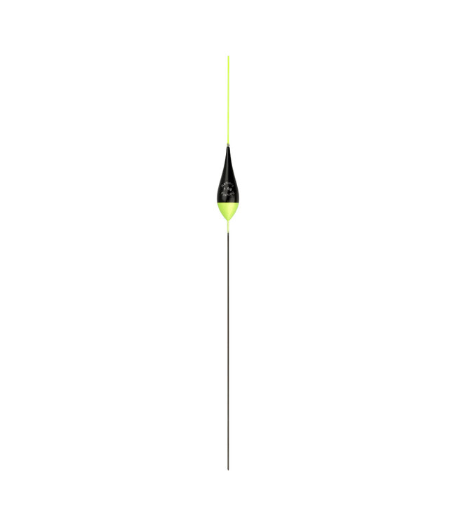 Reniers Fishing Dobber RF N11 – Handgemaakte Balsa Pen met 1.0 mm Volle Antenne, Carbon Onderantenne en RVS Ogen voor Brasem, Voorn en Lichte Stroming