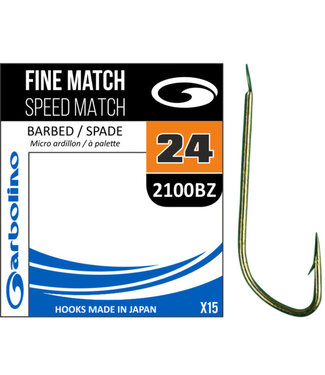 Garbolino Fine Match Speed Match Barbed-Spade 2100BZ (15 pcs)