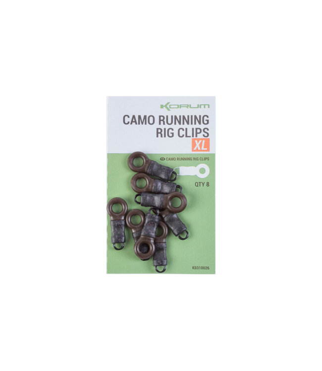 Korum Camo Running Rig Clips (8 pcs)