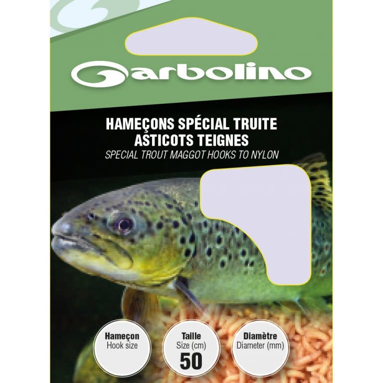 waarschijnlijk politicus Logisch Garbolino Onderlijn Speciaal Forel Maden -Wasmot 50cm (10 pcs) - Reniers  Fishing