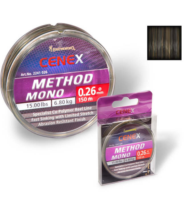 Browning Cenex Method Feeder Fast Sinking Mono (150m) 0.20mm