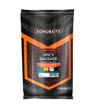 Sonubaits Spicy Sausage Halibut Pellet (900g)