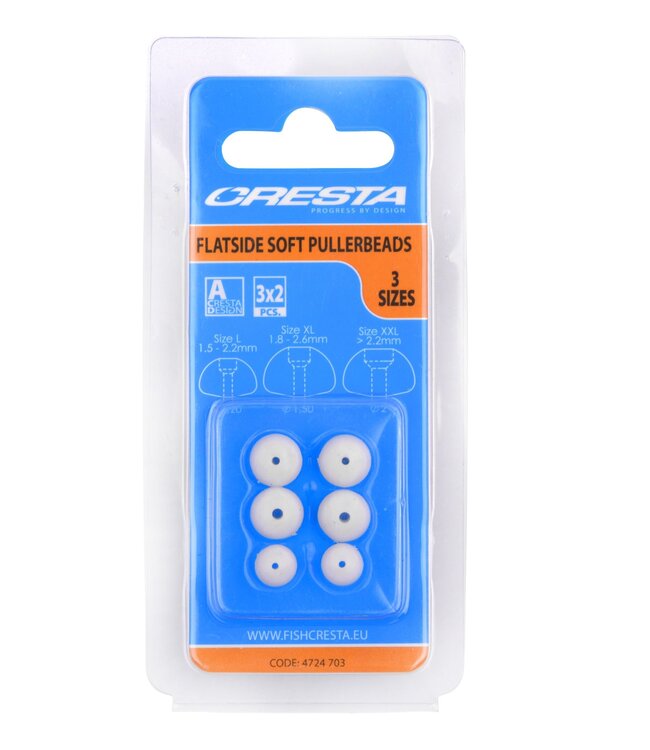Cresta Flatside Soft Pullerbeads 3 Sizes