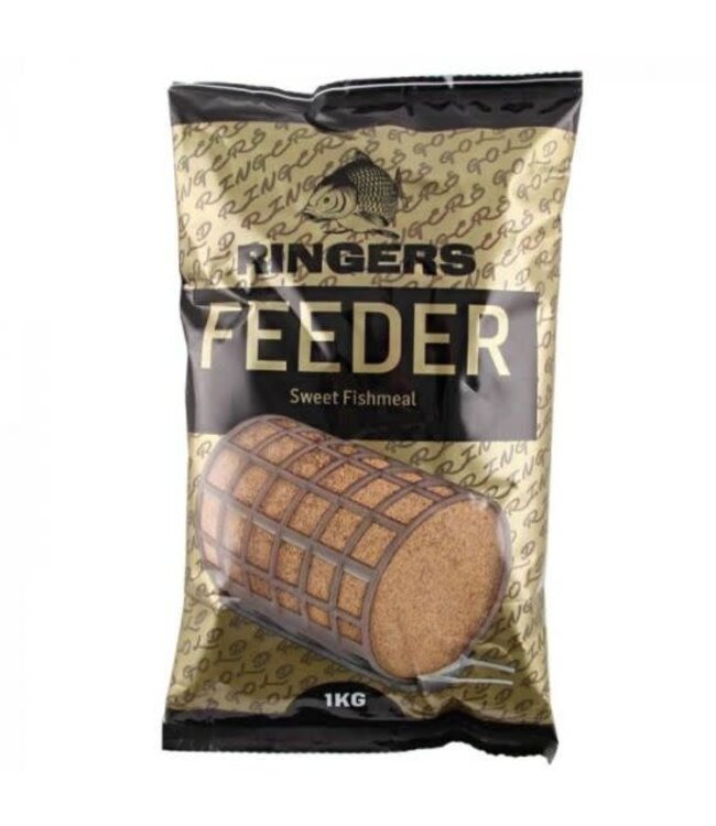 Ringers Feeder Sweet Fishmeal 1kg – Fijn Zoet Vismeel Grondvoer voor Feeder, Karper & Brasem – Standard of Dark  DE