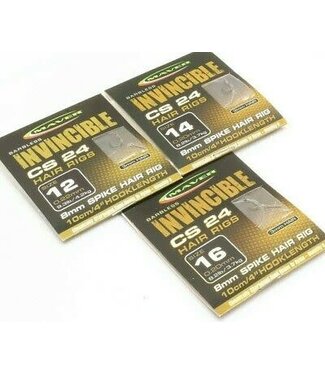 Maver Invincible CS 24 Spike Hair Rig Barbless 8pcs