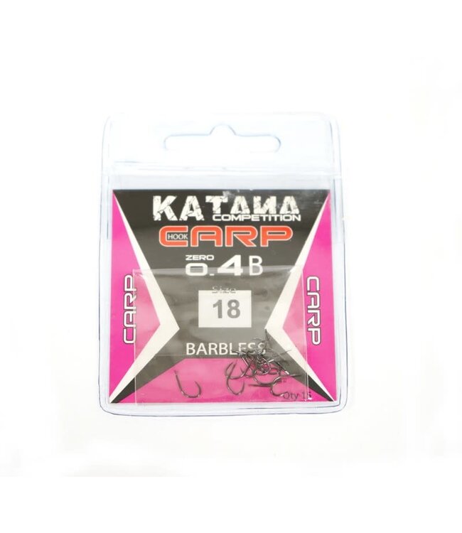 Maver Katana l'Hameçons 04B Compétition Carp Sans Ardillon 15pcs