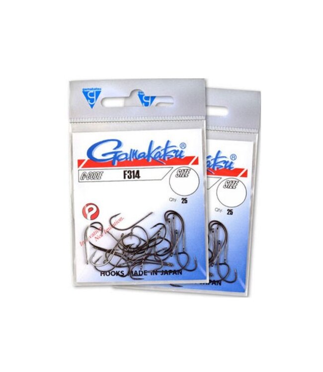 Gamakatsu Haak F314 Black 25pcs