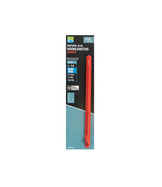 Preston Natural N-20 Hooklength Barbed (8 pcs)