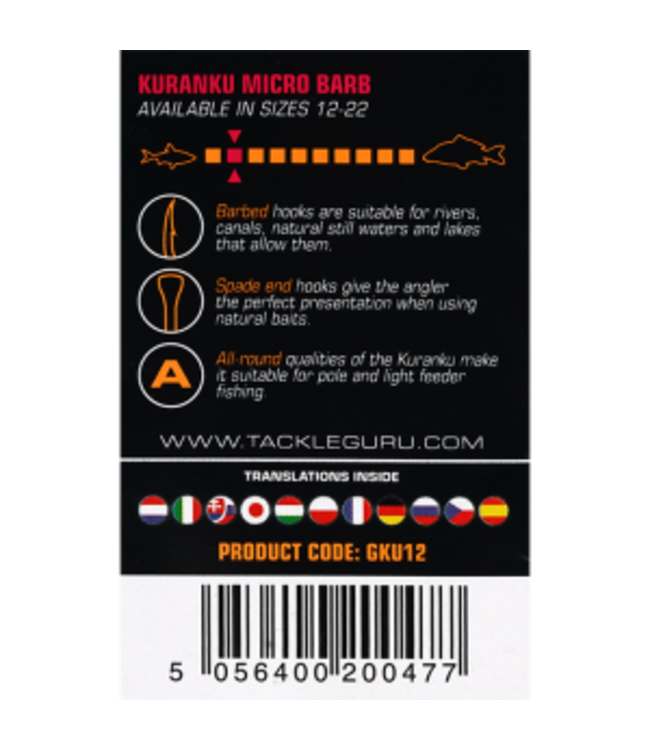 Guru Kuranku Micro Barbed Spade End (10 pcs)