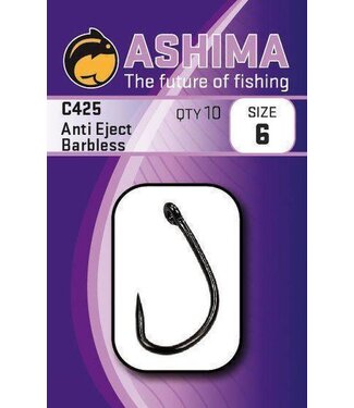 Ashima l'Hameçon Anti-éjection Sans Ardillon C425 (10 pcs)