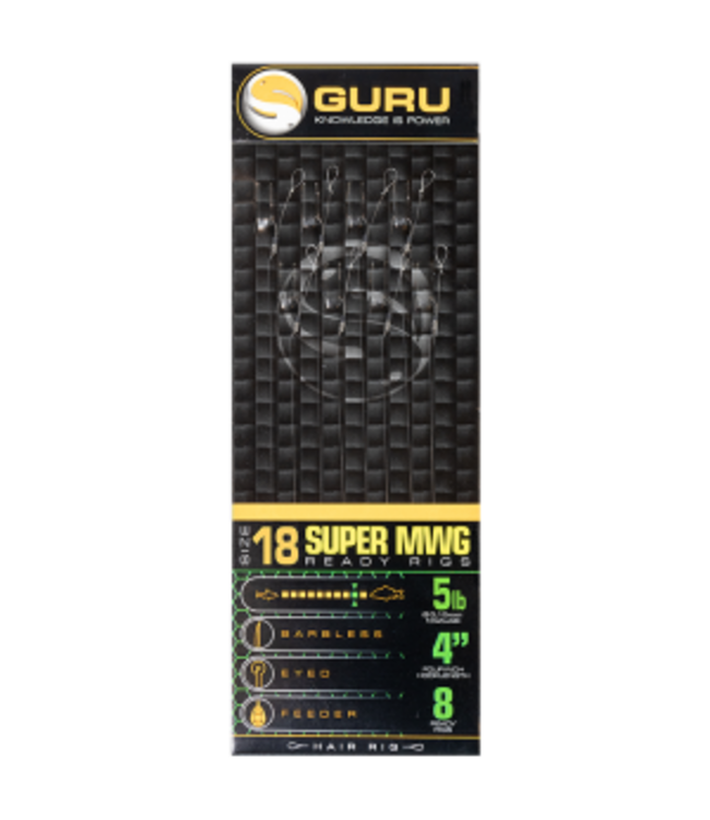 Guru Onderlijn Super MWG Standard Hair 4” (8 pcs)