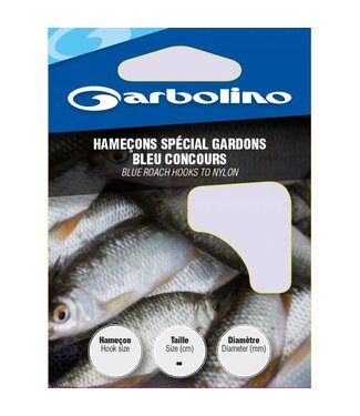 Garbolino Hameçons Spécial Gardon Bleu Concours 30cm 10pcs