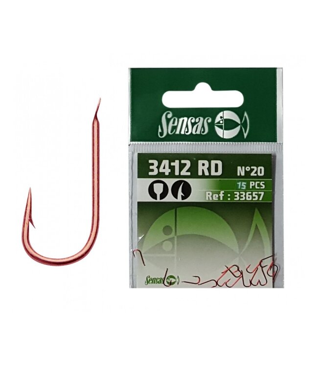 Sensas Feeling Hooks 3412RD Spade End - Barbed (15 pcs)