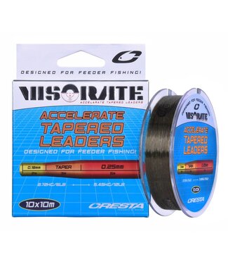 Cresta Accelerate Tapered Leaders 10x10m 0.18-0.25mm