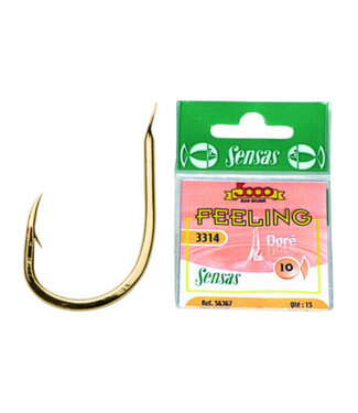 Sensas Feeling Haken 3314 Goud Spade End-Barbed (15 pcs) 18