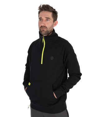 Matrix Black Edition 1/4 Zip Sweat Black-Lime Xxxlarge