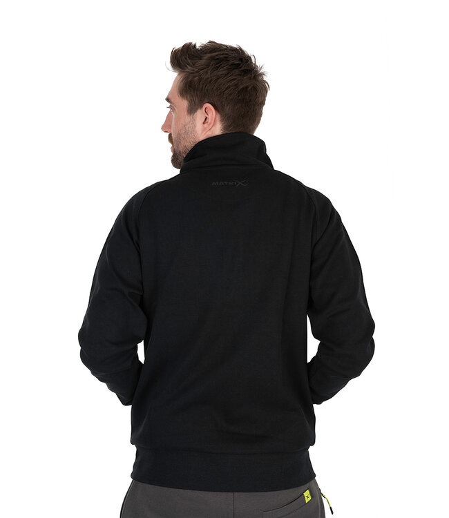Matrix Black Edition 1/4 Zip Sweat Black-Lime xxxlarge