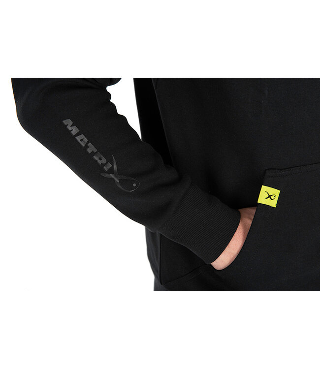 Matrix Black Edition 1/4 Zip Sweat Black-Lime xxxlarge