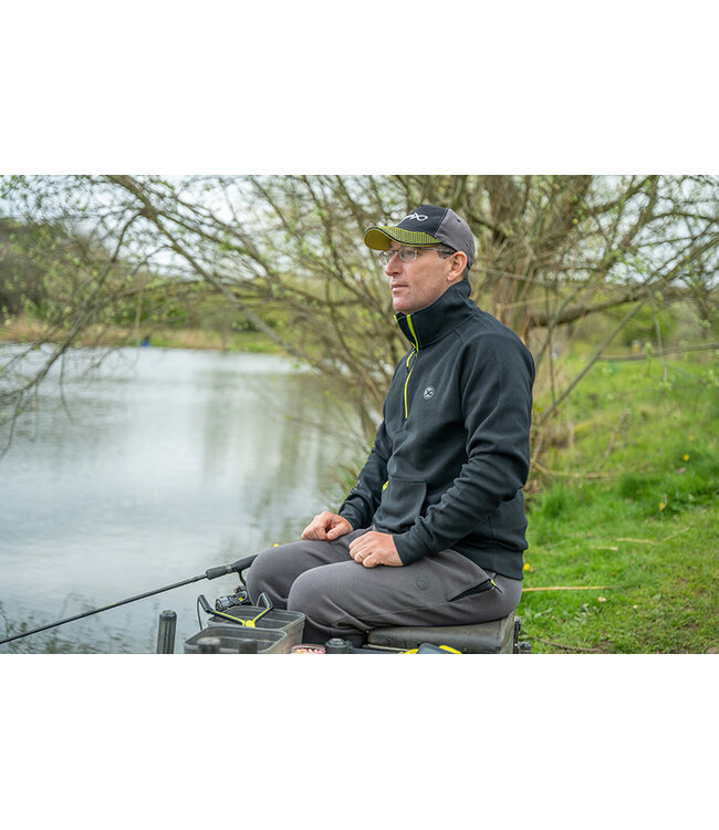 Matrix Black Edition 1/4 Zip Sweat Black-Lime xxxlarge