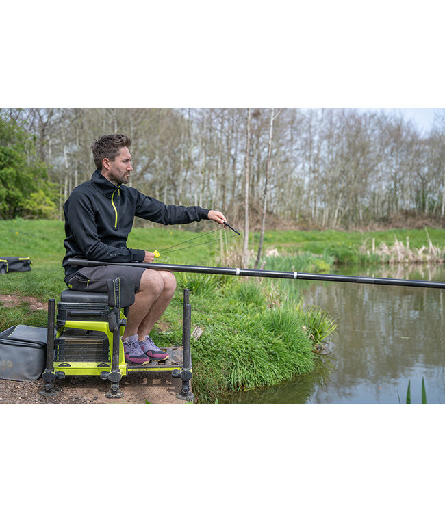 Matrix Black Edition 1/4 Zip Sweat Black-Lime xxxlarge