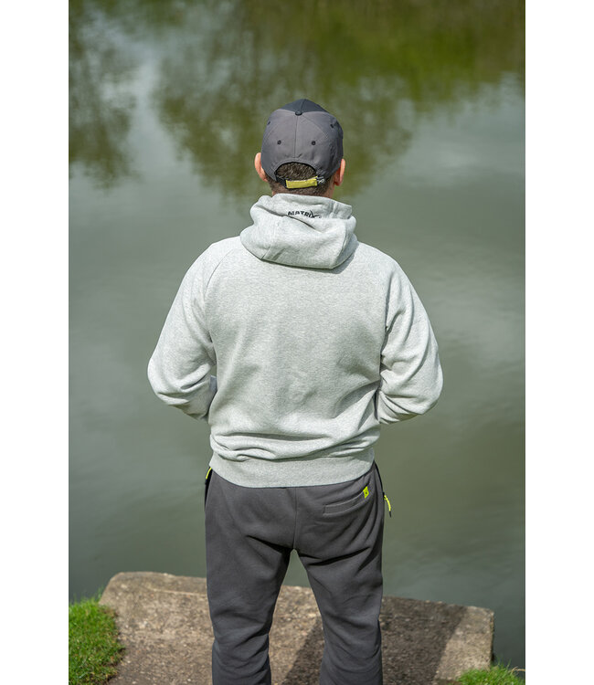 Matrix Black Edition Full Zip Hoody Grey Marl-Lime