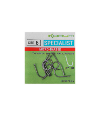 Korum Xpert Specialist Eyed - Micro Barbed (10pcs)