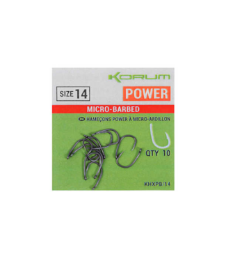 Korum Xpert Power Eyed - Micro Barbed (10pcs)