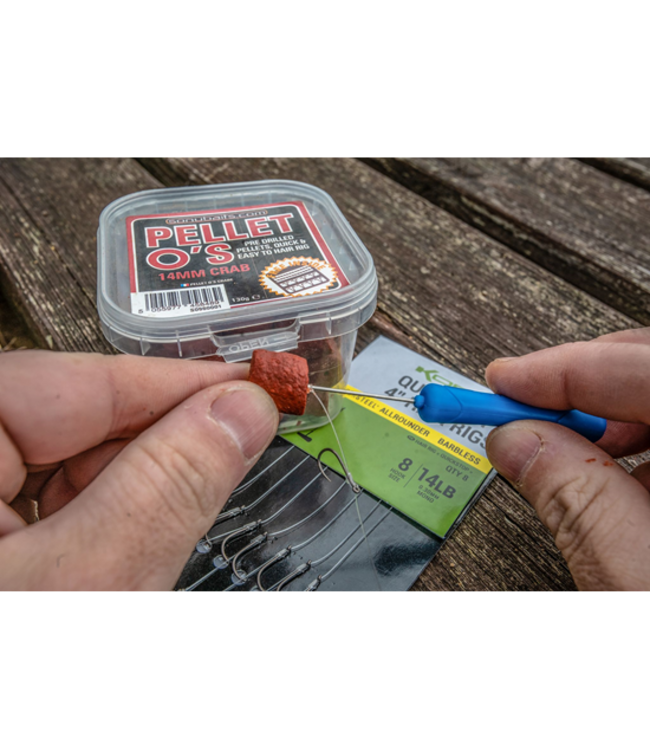 Korum Supersteel Allrounder Big Fish Quickstop Hair Rigs 4" Barbed (8 pcs)