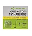 Korum Gros Poissons Super Acier Allrounder Quickstop 15" Hair Rigs Sans Ardillons (8pcs)