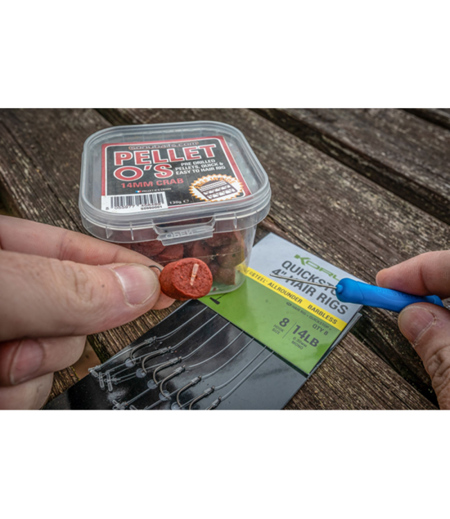 Korum Big Fish Supersteel Allrounder Quickstop 15” Hair Rigs Barbless (8pcs)