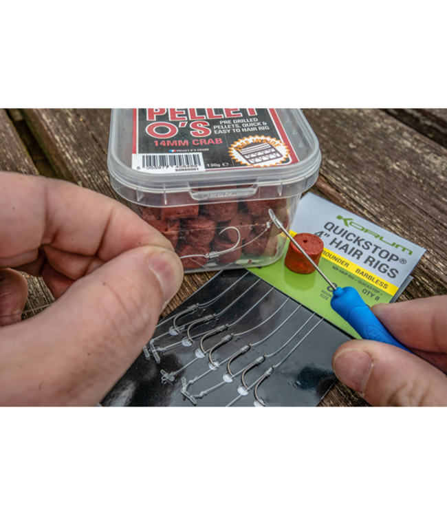Korum Big Fish Supersteel Allrounder Quickstop 15” Hair Rigs Barbless (8pcs)