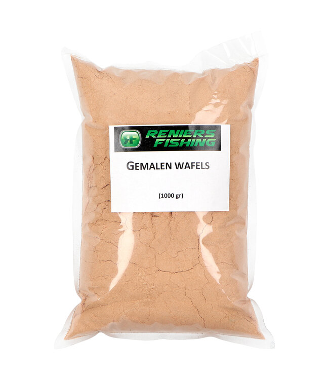 Reniers Fishing Farine de Gaufre Moulue – Farine Très Sucrée à Base de Gaufres Finement Moulues pour Amorces, Bouillettes, Brèmes, Carpes et Gros Gardons