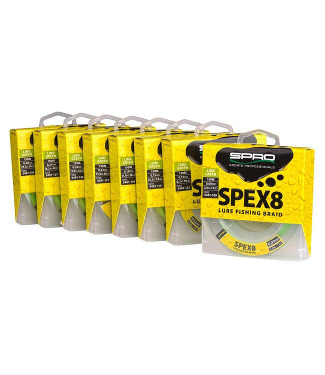 Spro Spex8 Braid Lime Green (150m)