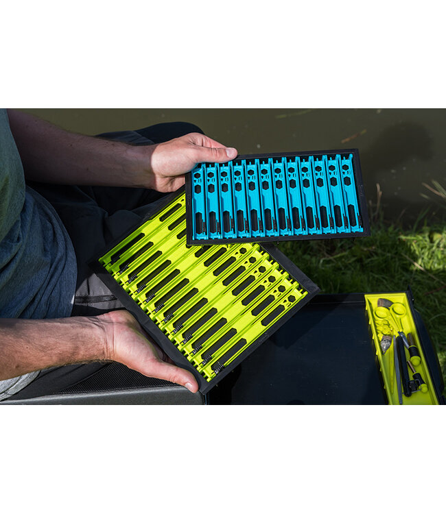 Matrix Loaded Pole Winder Tray 13cm - 12 Winders Light Blue