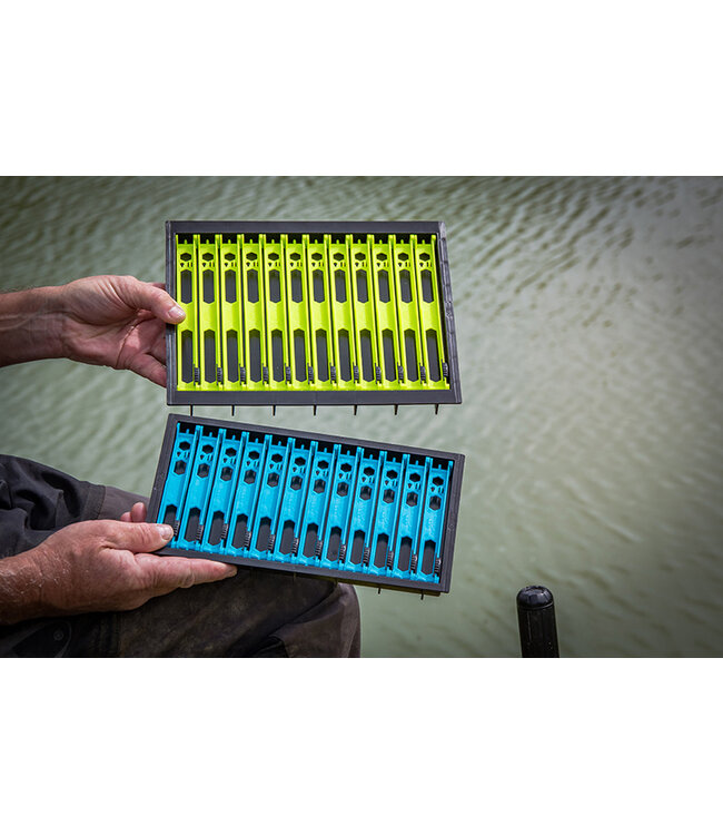Matrix Loaded Pole Winder Tray 13cm - 12 Winders Light Blue
