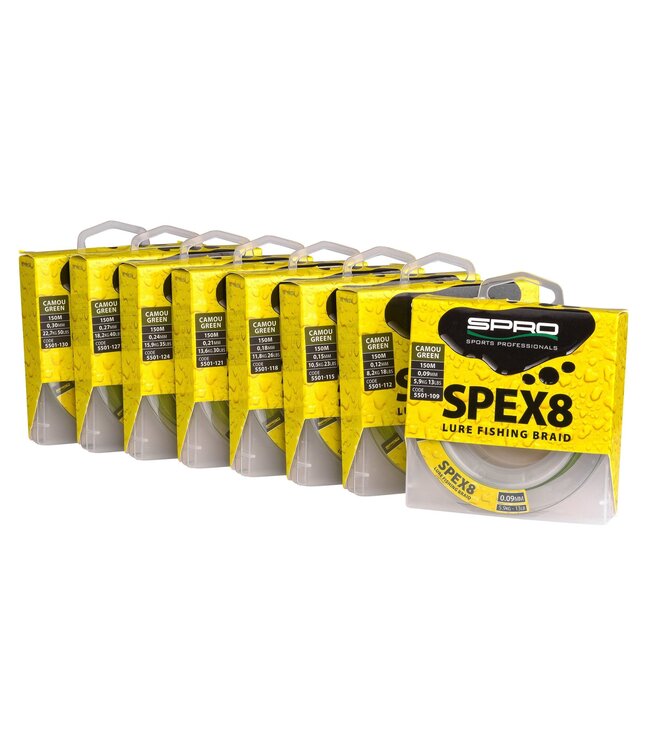 Spro Tresse Spex8 Camou Vert (150m)