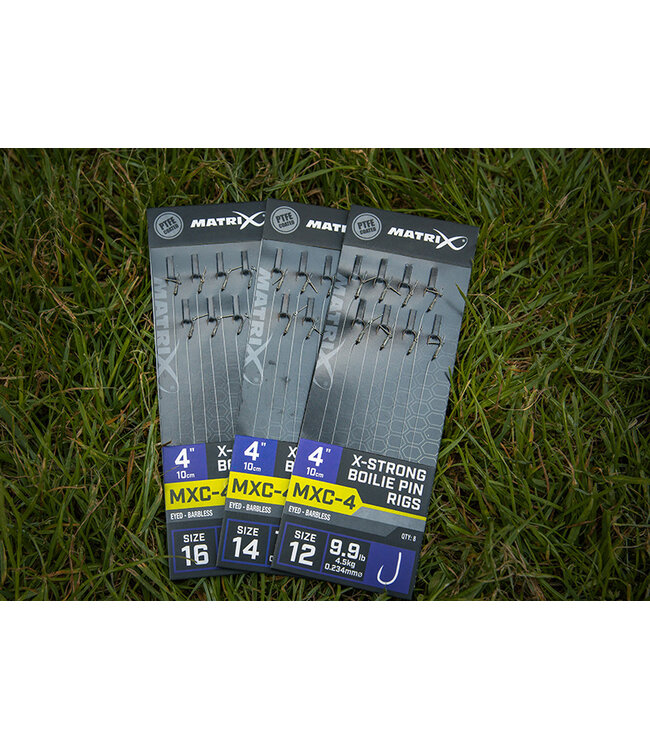 Matrix Bas De Ligne MXC-4 Dur Boilie Pin 10cm Oeillet-Sans Ardillon (8 pcs)