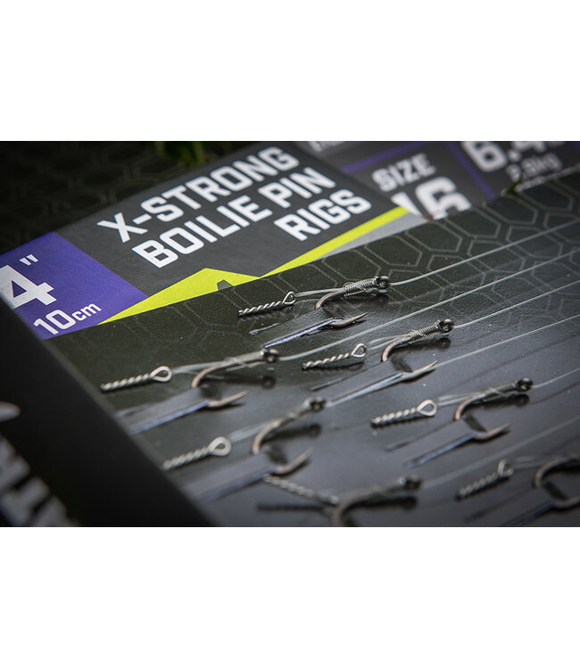 Matrix Onderlijn MXC-4 X-Strong Boilie Pin Rigs 10cm Eyed-Barbless (8 pcs)