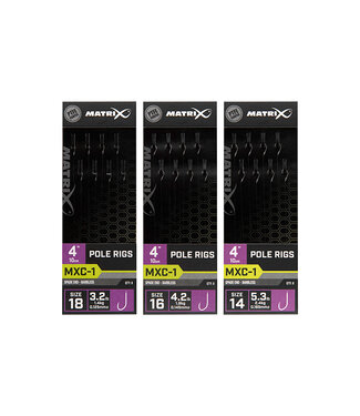 Matrix Bas De Ligne MXC-1 Canne au Coup 10cm Palette-Sans Ardillon (8 pcs)