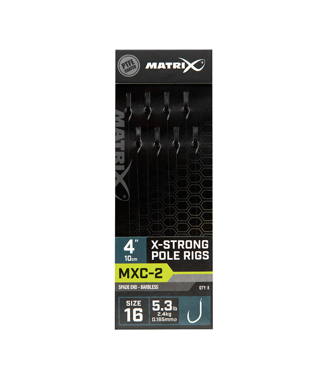 Matrix Bas de Ligne MXC-2 X-Strong Canne Au Coup 10cm Palette-Sans Ardillon (8 pcs)